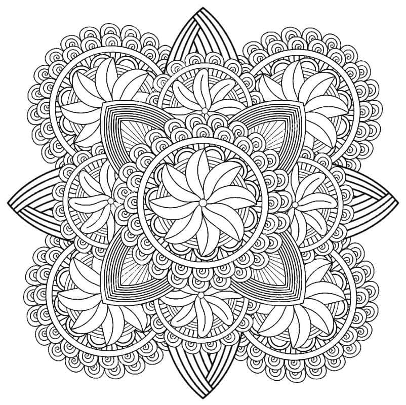Dibujo gratuito Mandalas Difíciles #209928 de la coleccion Mandalas para imprimir