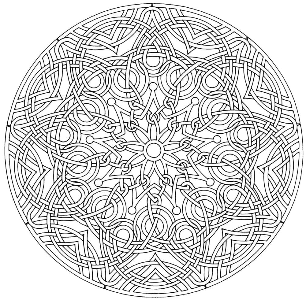 Dibujo gratuito Mandalas Difíciles #209936 de la coleccion Mandalas para imprimir