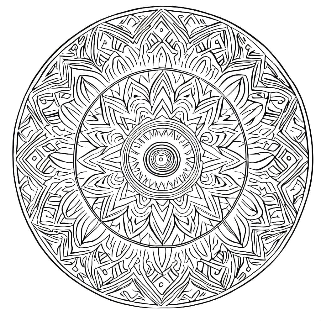 Dibujo gratuito Mandalas Difíciles #209942 de la coleccion Mandalas para imprimir