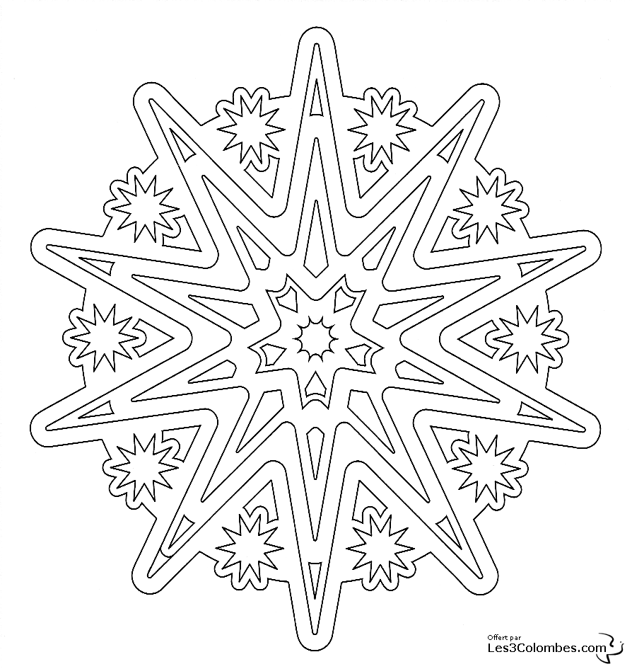 Dibujo para colorear: Mandalas Estrella (Mandalas) #117962 - Dibujos para Colorear e Imprimir Gratis