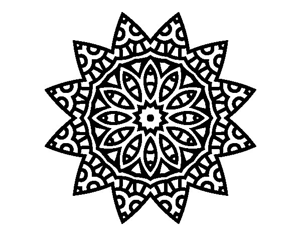 Dibujo para colorear: Mandalas Estrella (Mandalas) #117967 - Dibujos para Colorear e Imprimir Gratis