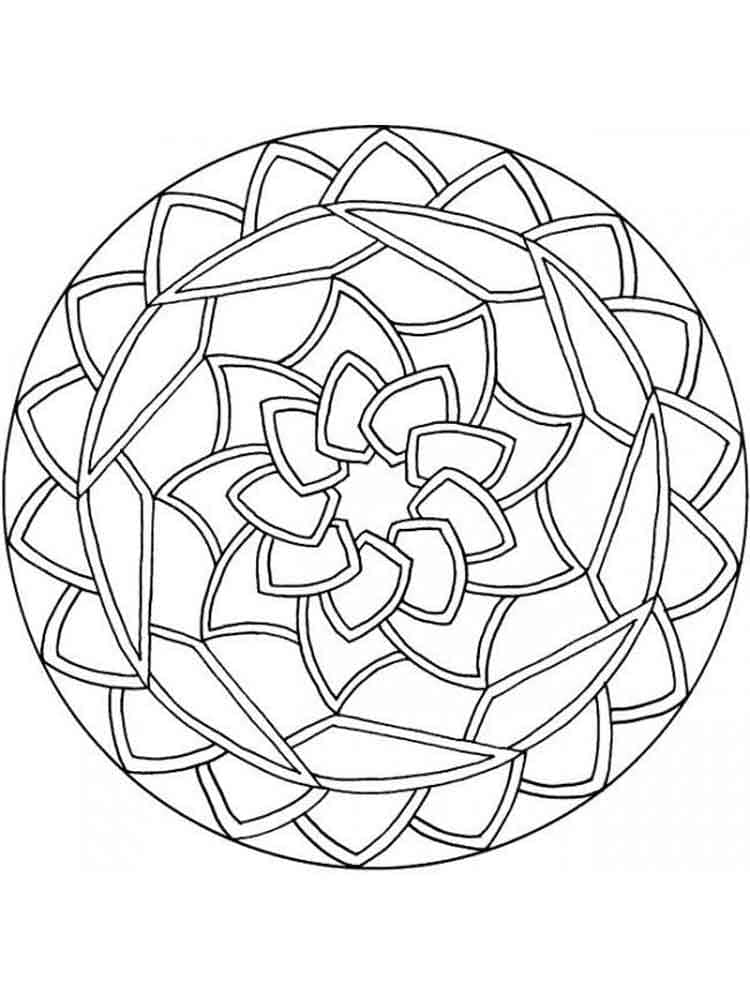 Dibujo gratuito Mandalas Fáciles #175427 de la coleccion Mandalas para imprimir