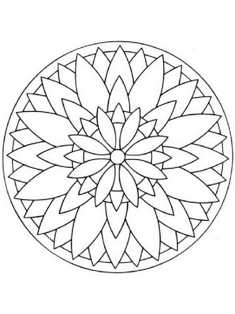 Dibujo gratuito Mandalas Fáciles #175429 de la coleccion Mandalas para imprimir