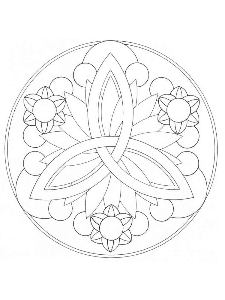 Dibujo gratuito Mandalas Fáciles #175439 de la coleccion Mandalas para imprimir
