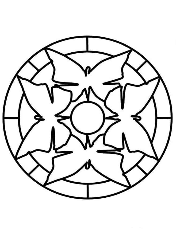 Dibujo gratuito Mandalas Fáciles #175441 de la coleccion Mandalas para imprimir