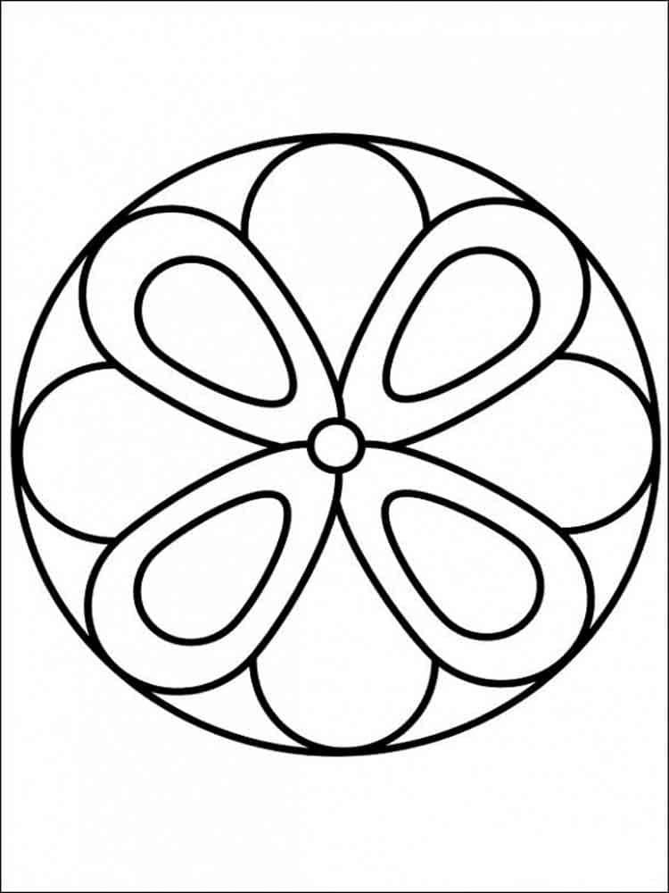 Dibujo para colorear: Mandalas Fáciles (Mandalas) #175448 - Dibujos para Colorear e Imprimir Gratis