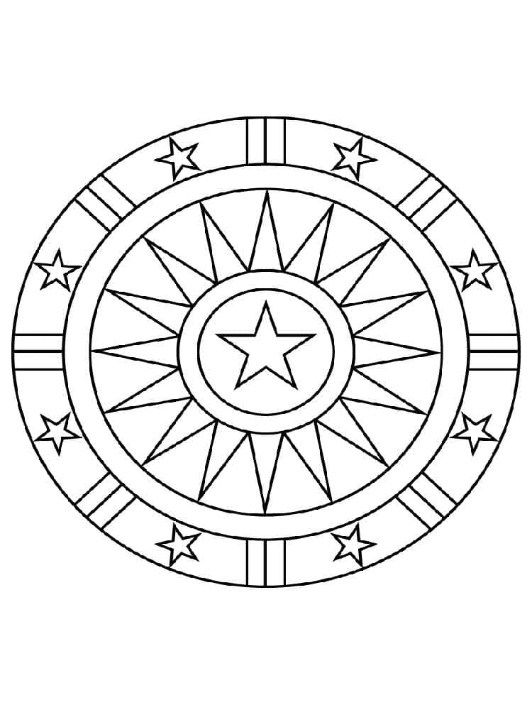 Dibujo para colorear: Mandalas Fáciles (Mandalas) #175449 - Dibujos para Colorear e Imprimir Gratis