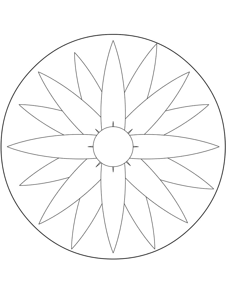 Dibujo gratuito Mandalas Fáciles #209874 de la coleccion Mandalas para imprimir