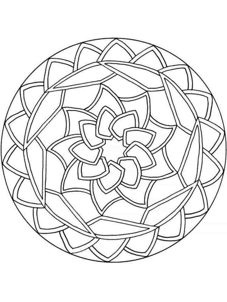 Dibujo gratuito Mandalas Fáciles #209883 de la coleccion Mandalas para imprimir