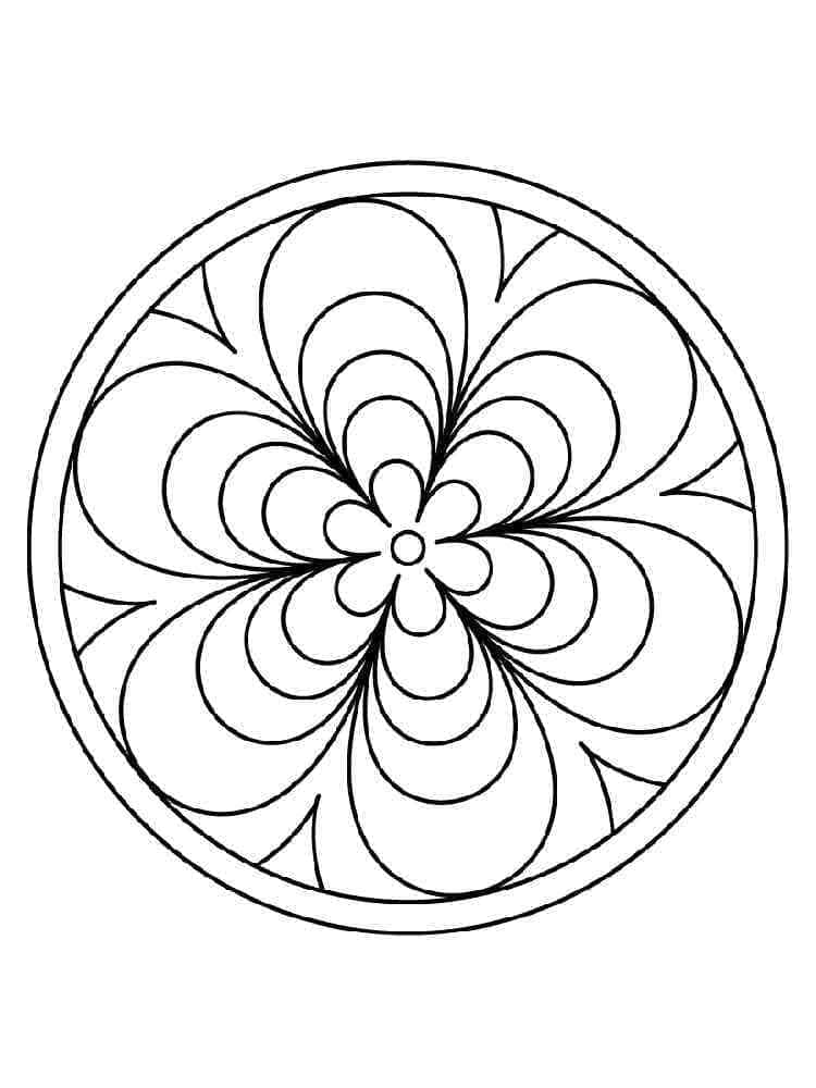 Dibujo gratuito Mandalas Fáciles #209896 de la coleccion Mandalas para imprimir