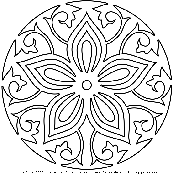 Dibujo para colorear: Mandalas Flores (Mandalas) #117067 - Dibujos para Colorear e Imprimir Gratis