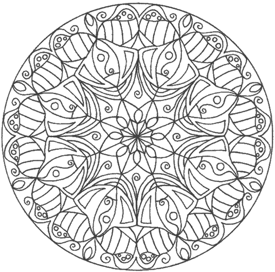 Dibujos de Mandalas Flores #117068 (Mandalas) para colorear y pintar –  Páginas para imprimir