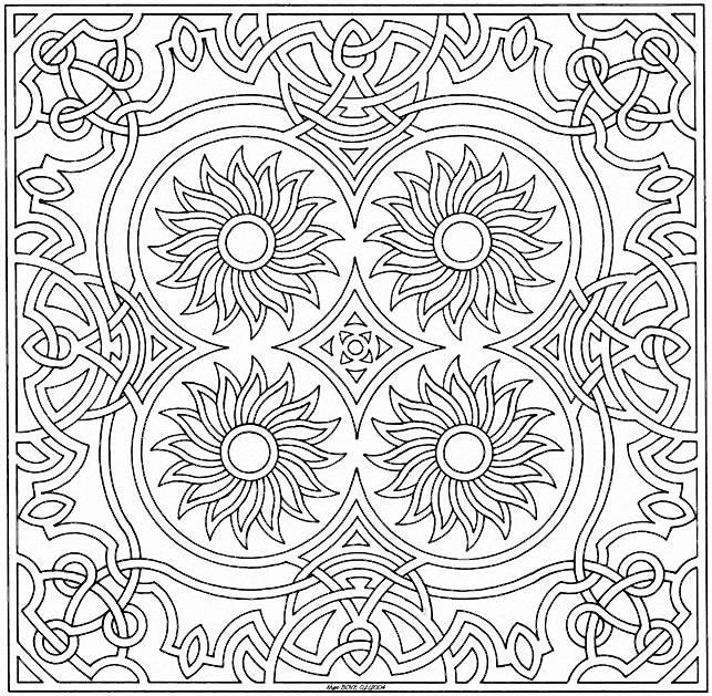 Dibujo para colorear: Mandalas Flores (Mandalas) #117078 - Dibujos para Colorear e Imprimir Gratis