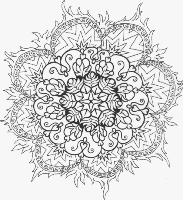 Dibujo para colorear: Mandalas Flores (Mandalas) #117089 - Dibujos para Colorear e Imprimir Gratis
