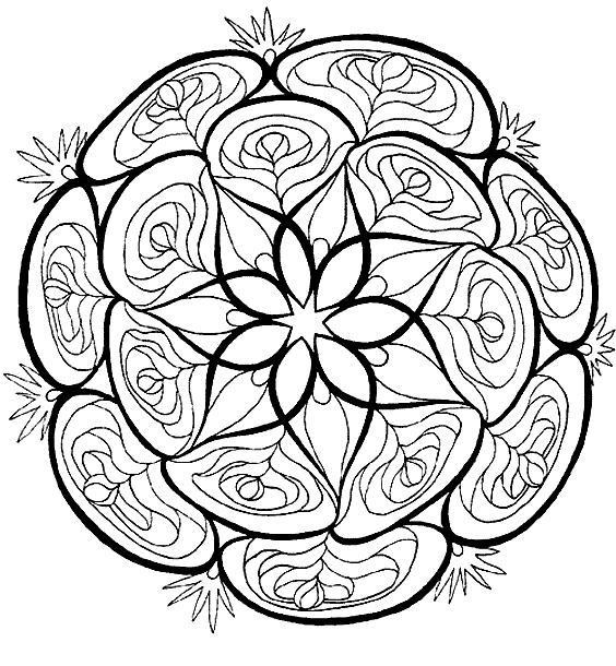 Dibujo para colorear: Mandalas Flores (Mandalas) #117138 - Dibujos para Colorear e Imprimir Gratis