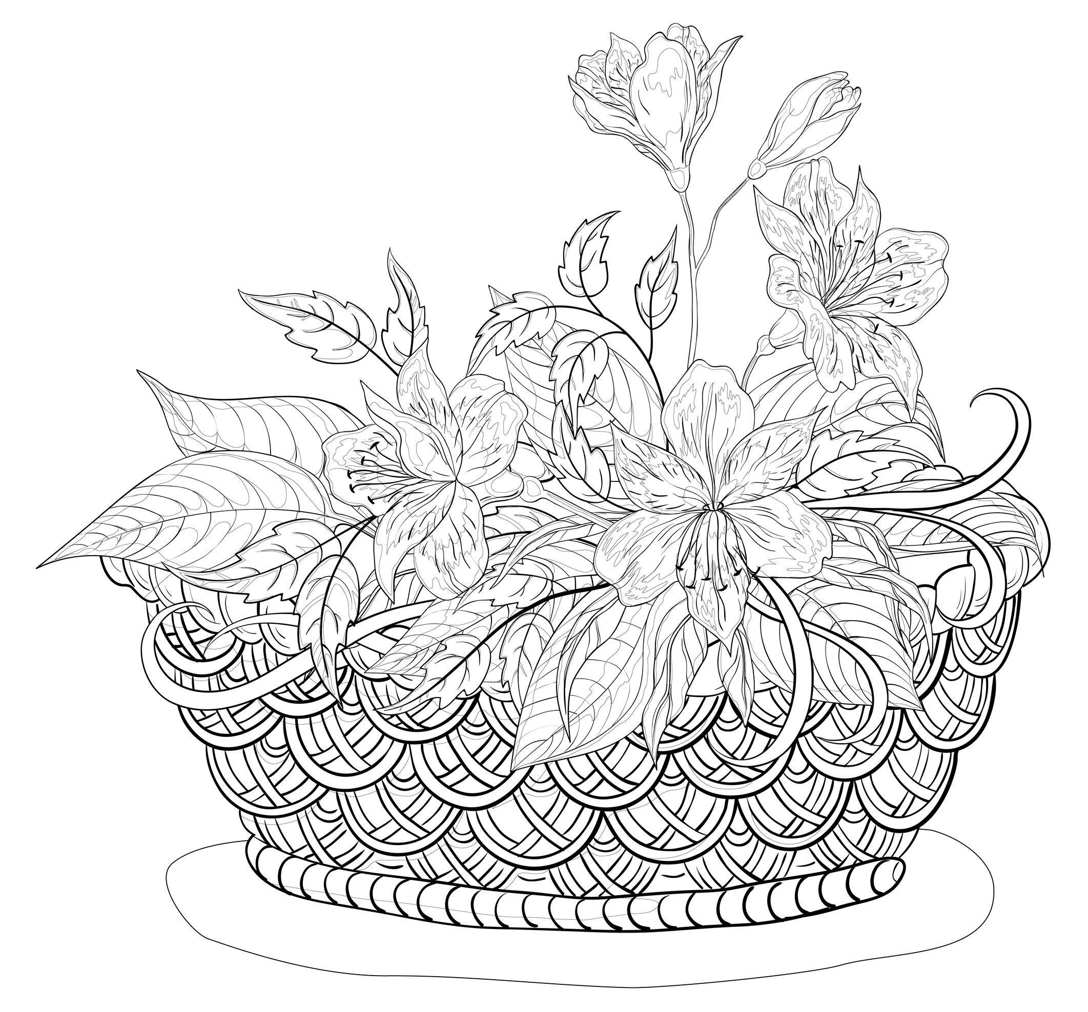 Dibujo para colorear: Mandalas Flores (Mandalas) #117149 - Dibujos para Colorear e Imprimir Gratis