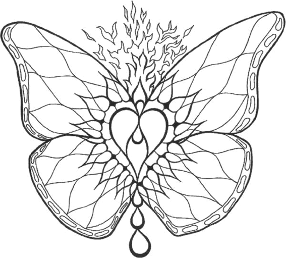 Dibujo para colorear: Mandalas Mariposa (Mandalas) #117382 - Dibujos para Colorear e Imprimir Gratis