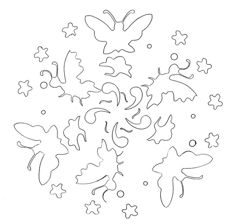 Dibujo para colorear: Mandalas Mariposa (Mandalas) #117399 - Dibujos para Colorear e Imprimir Gratis