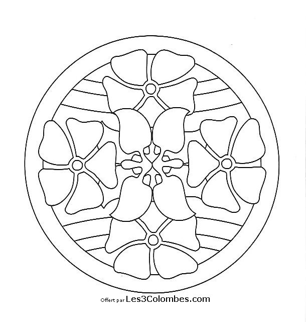 Dibujo para colorear: Mandalas para niños (Mandalas) #124107 - Dibujos para Colorear e Imprimir Gratis