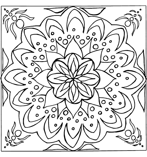 Dibujo para colorear: Mandalas para niños (Mandalas) #124122 - Dibujos para Colorear e Imprimir Gratis