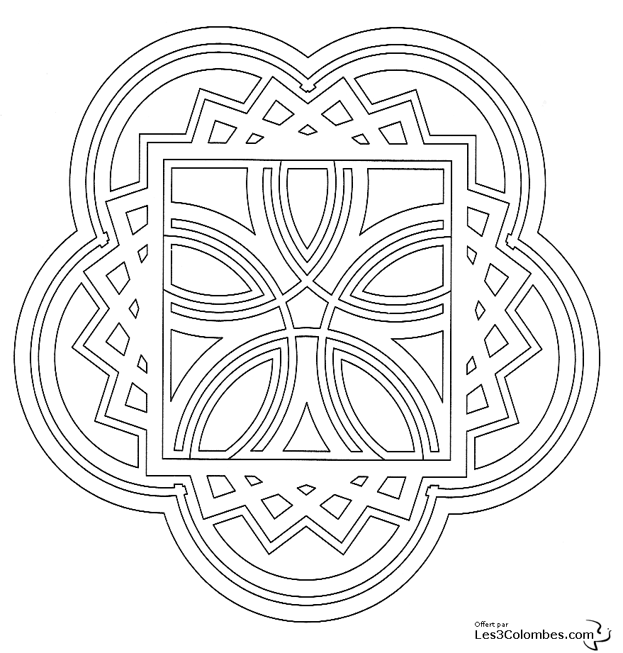 Dibujo para colorear: Mandalas para niños (Mandalas) #124131 - Dibujos para Colorear e Imprimir Gratis