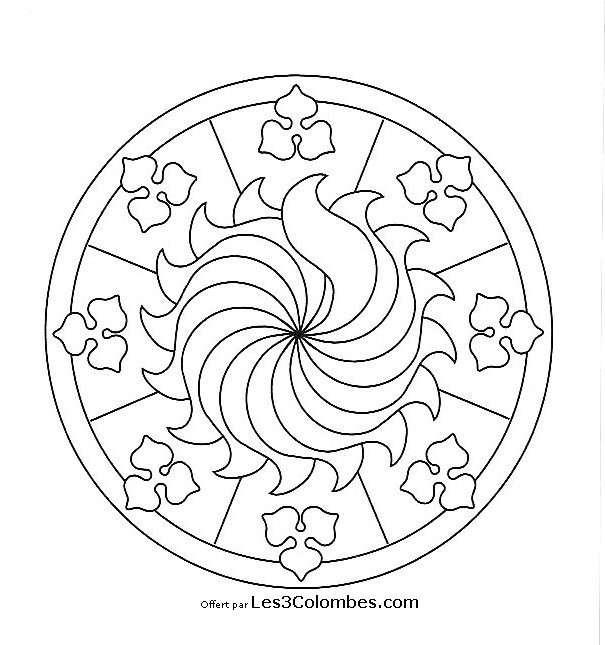 Dibujo para colorear: Mandalas para niños (Mandalas) #124142 - Dibujos para Colorear e Imprimir Gratis