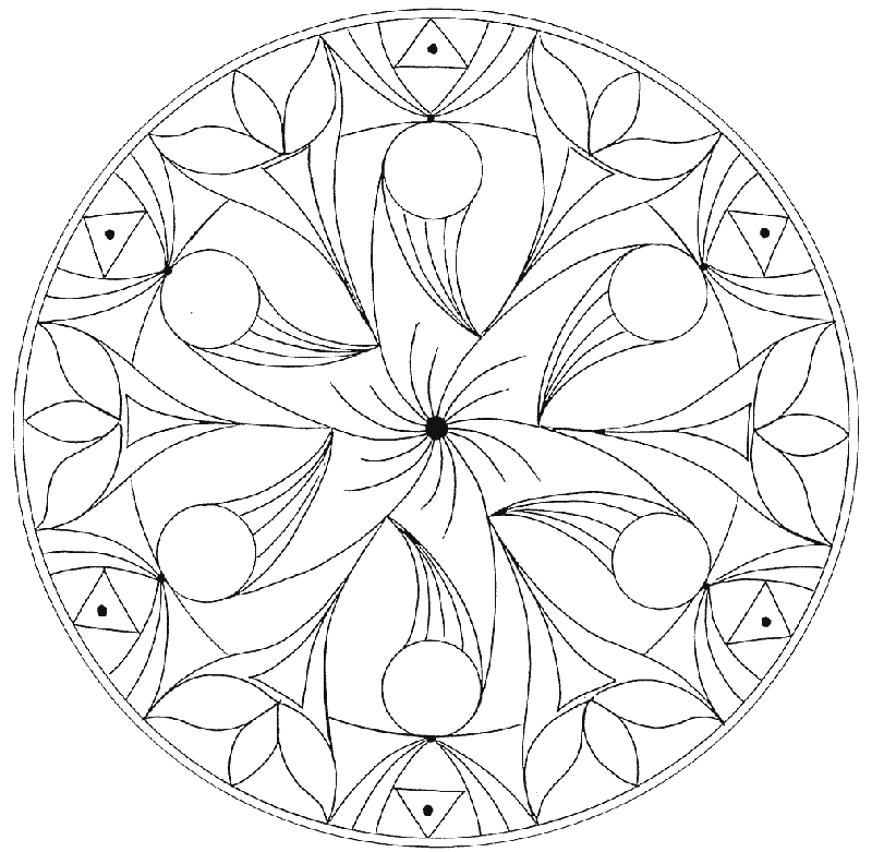 Dibujo para colorear: Mandalas para niños (Mandalas) #124145 - Dibujos para Colorear e Imprimir Gratis