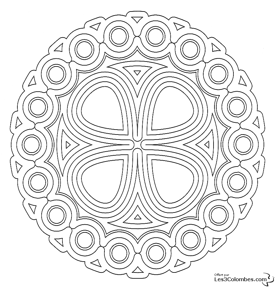 Dibujo para colorear: Mandalas para niños (Mandalas) #124151 - Dibujos para Colorear e Imprimir Gratis