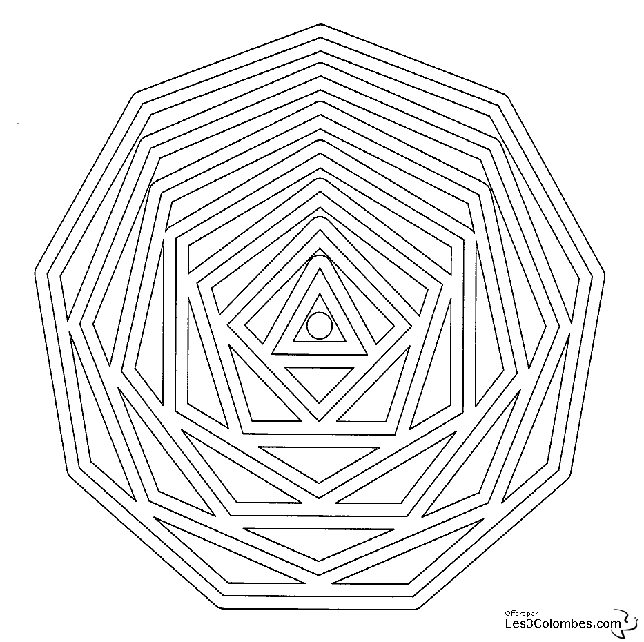 Dibujo para colorear: Mandalas para niños (Mandalas) #124164 - Dibujos para Colorear e Imprimir Gratis