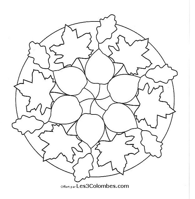 Dibujo para colorear: Mandalas para niños (Mandalas) #124165 - Dibujos para Colorear e Imprimir Gratis