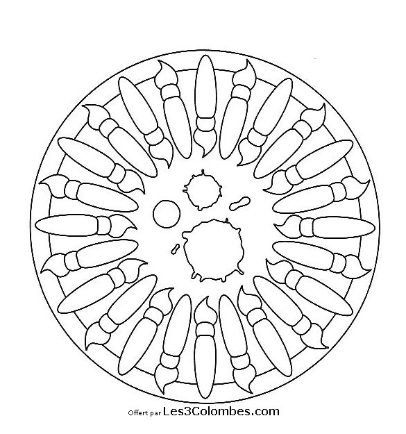 Dibujo para colorear: Mandalas para niños (Mandalas) #124180 - Dibujos para Colorear e Imprimir Gratis