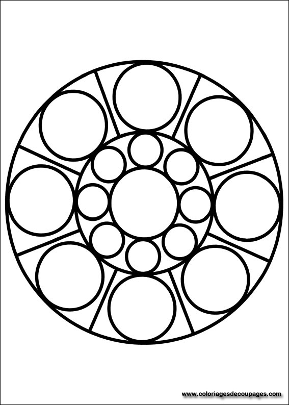 Dibujo para colorear: Mandalas para niños (Mandalas) #124188 - Dibujos para Colorear e Imprimir Gratis