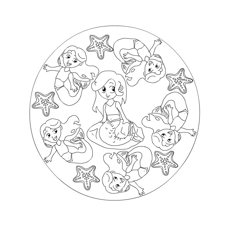 Dibujo para colorear: Mandalas para niños (Mandalas) #124227 - Dibujos para Colorear e Imprimir Gratis