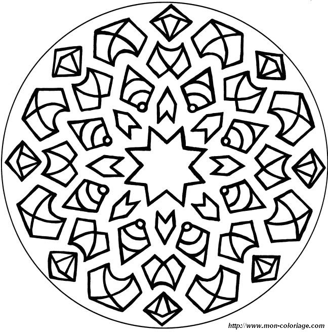 Dibujo para colorear: Mandalas para niños (Mandalas) #124248 - Dibujos para Colorear e Imprimir Gratis