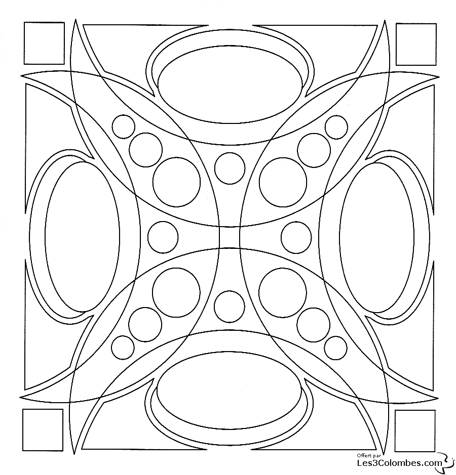 Dibujo para colorear: Mandalas para niños (Mandalas) #124269 - Dibujos para Colorear e Imprimir Gratis