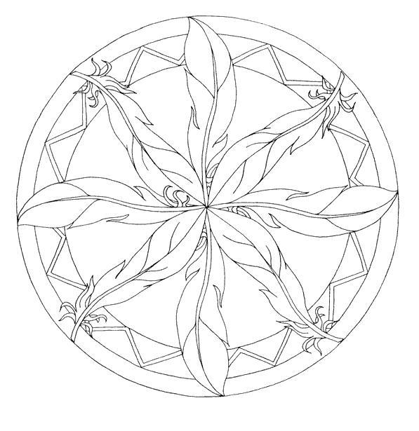 Dibujo para colorear: Mandalas para niños (Mandalas) #124279 - Dibujos para Colorear e Imprimir Gratis