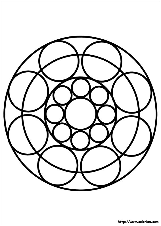 Dibujo para colorear: Mandalas para niños (Mandalas) #124321 - Dibujos para Colorear e Imprimir Gratis