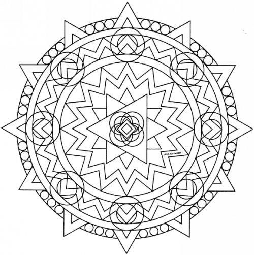 Dibujo para colorear: Mandalas para niños (Mandalas) #124368 - Dibujos para Colorear e Imprimir Gratis