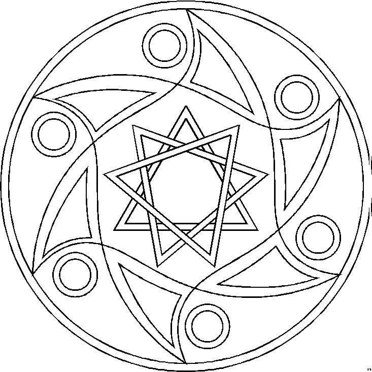 Dibujo para colorear: Mandalas para niños (Mandalas) #124372 - Dibujos para Colorear e Imprimir Gratis