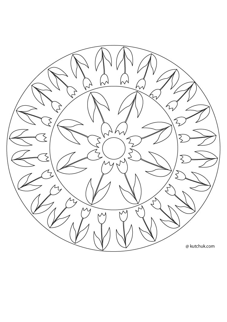 Dibujo para colorear: Mandalas para niños (Mandalas) #124373 - Dibujos para Colorear e Imprimir Gratis