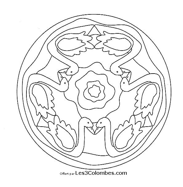 Dibujo para colorear: Mandalas para niños (Mandalas) #124449 - Dibujos para Colorear e Imprimir Gratis