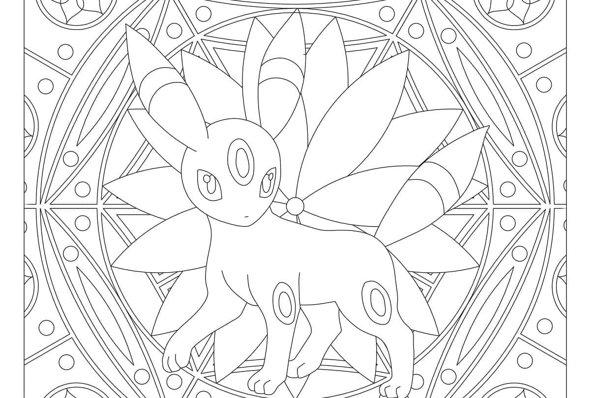 Dibujo gratuito Mandalas Pokémon #174043 de la coleccion Mandalas para imprimir