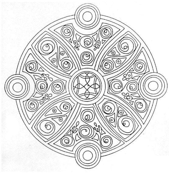 Dibujo gratuito Rosetón #193027 de la coleccion Mandalas para imprimir