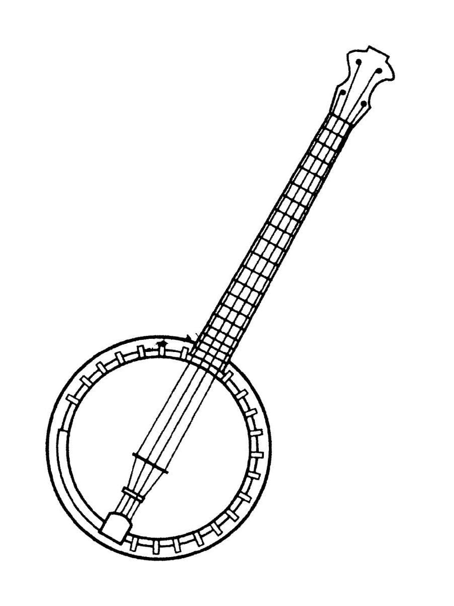 Dibujo gratuito Banjo #176958 de la coleccion Música para imprimir