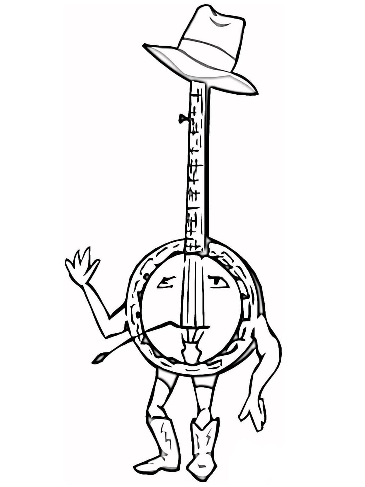 Dibujo gratuito Banjo #176959 de la coleccion Música para imprimir