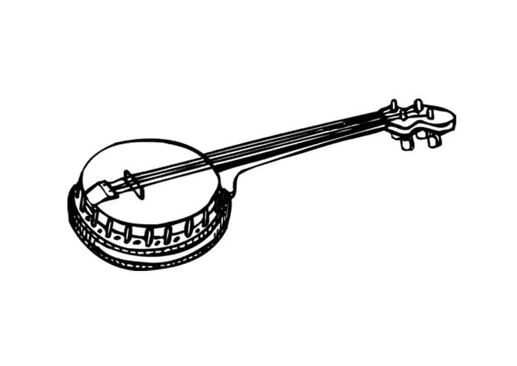 Dibujo gratuito Banjo #176962 de la coleccion Música para imprimir