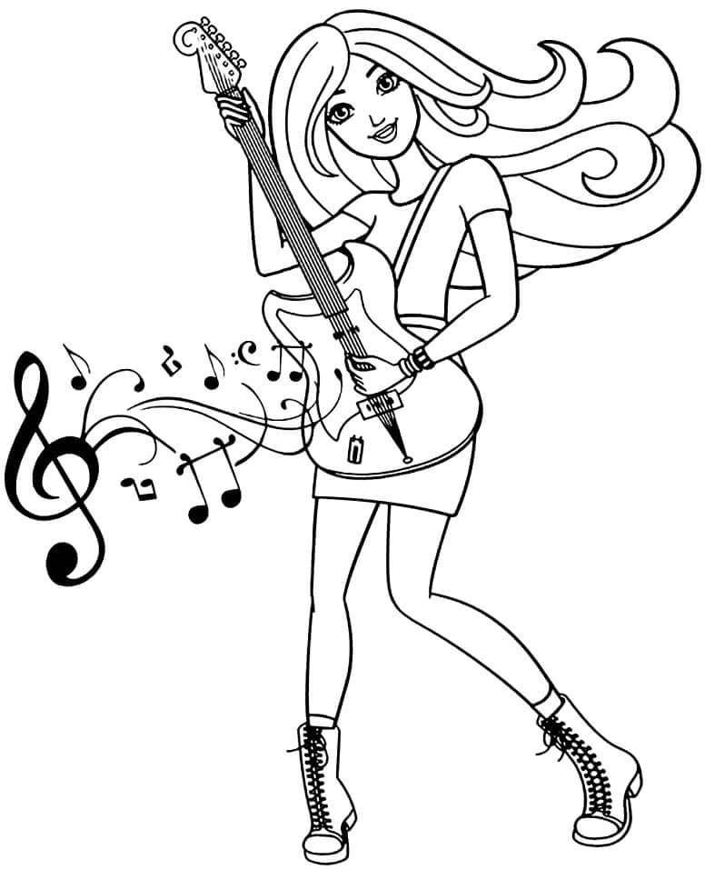 Dibujo gratuito Guitarra #173148 de la coleccion Música para imprimir