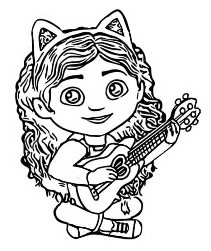 Dibujo gratuito Guitarra #173159 de la coleccion Música para imprimir