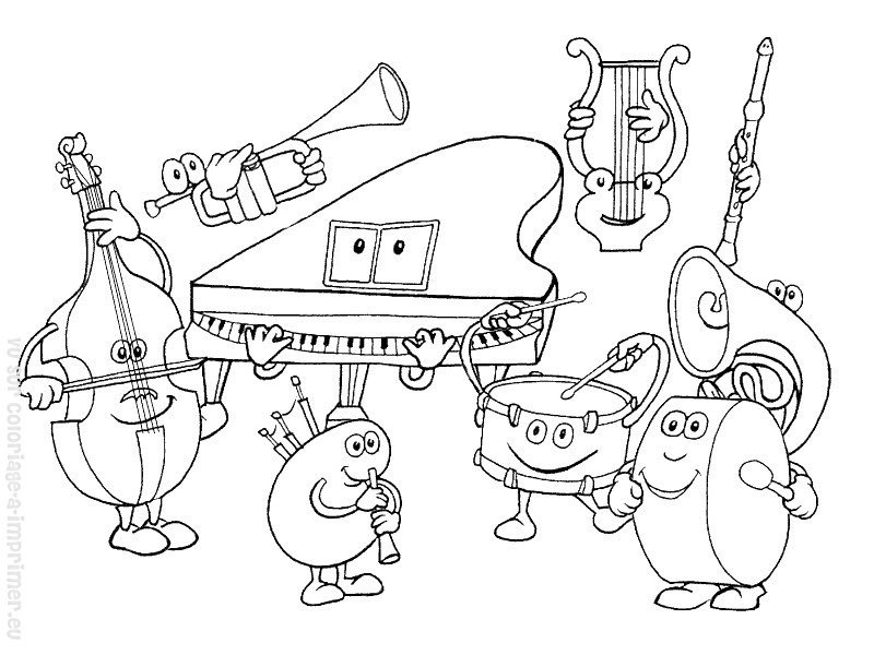 Dibujo gratuito Instrumentos musicales #167115 de la coleccion Música para imprimir