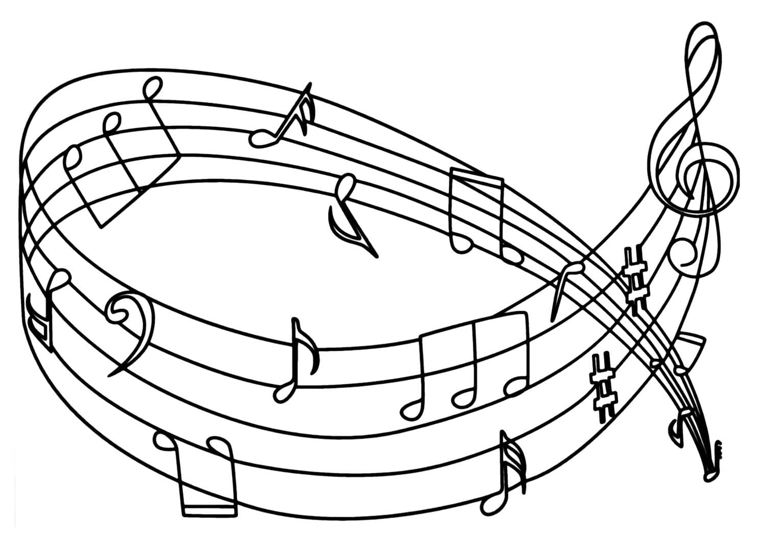 Dibujo gratuito Notas Musicales #218765 de la coleccion Música para imprimir Dibujo gratuito Notas Musicales #218765 de la coleccion Música para imprimir